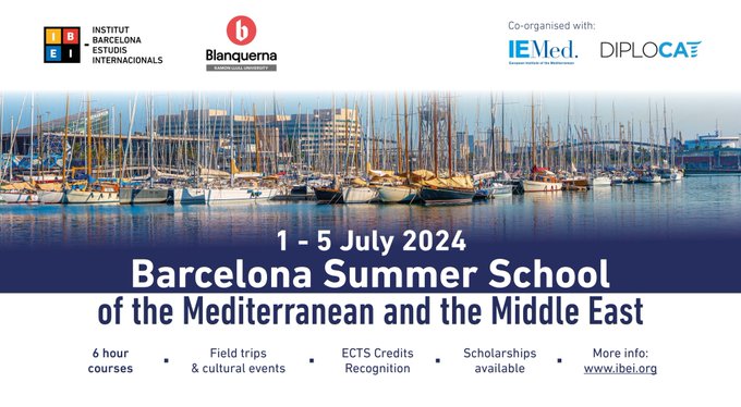 We are 🤝with @ibei @Blanquerna & @CataloniaPD to offer courses on politics & IR's of the Med' & the MidEast with experts such as @SuadJoseph @DALACOUK @profsarahwolff @solerlecha @LurdesVidal @jalbarracin1974 @h_tzimitras @GorenNimrod @carstenwieland... 👉ibei.org/en/introductio…