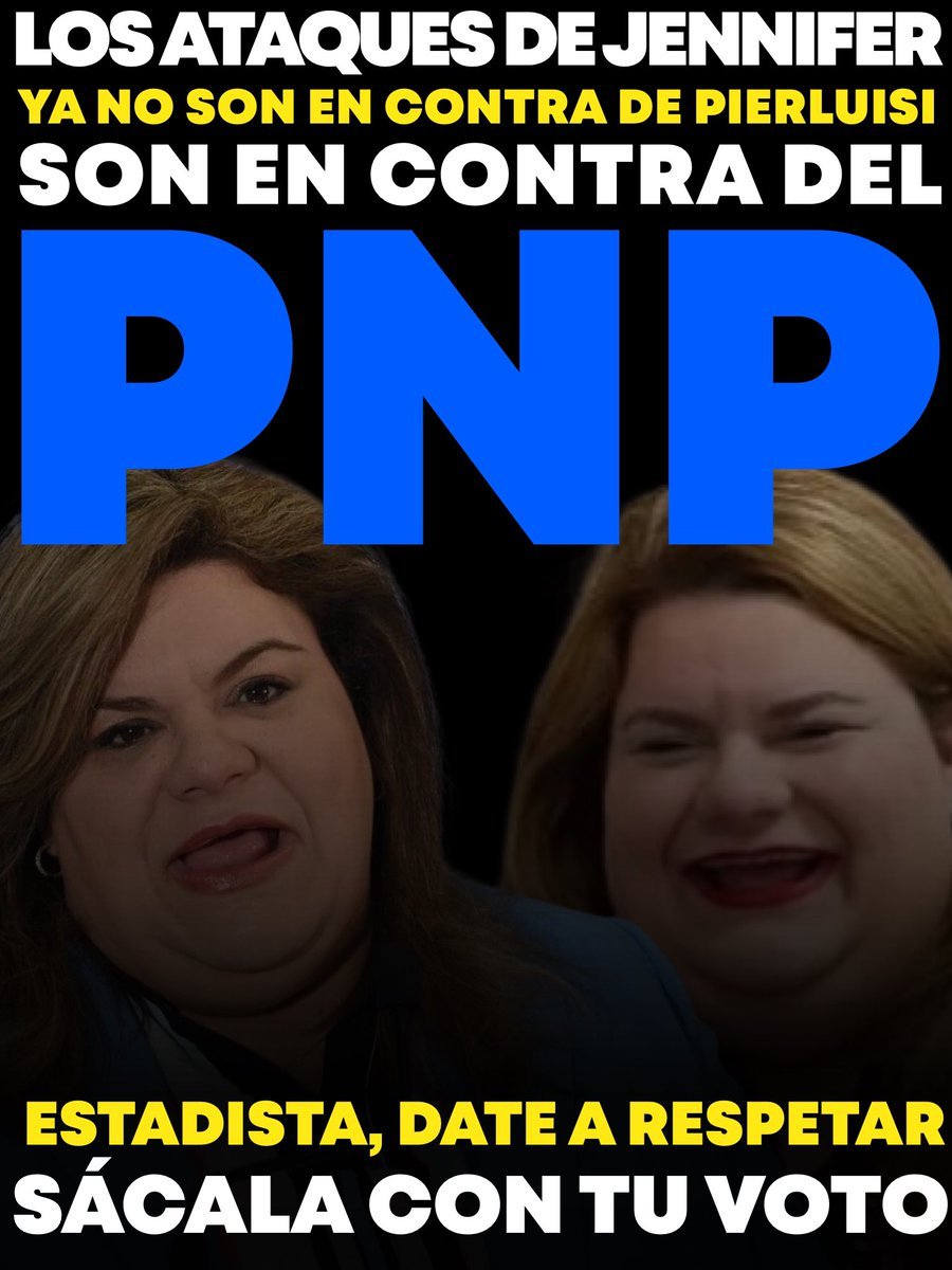 A VOTO LIMPIO! Mándale a @Jenniffer un MENSAJE CLARO e INDISCUTIBLE. LO QUE ELLA HIZO NO SE HACE, ATENTAR contra un GOBIERNO @pnp_pr no se puede permitir de parte de NINGUN PNP y ella lo ha hecho 2 veces. El 2 de Junio TU VOTO por @pedropierluisi ES EL VOTO contra Jenniffer