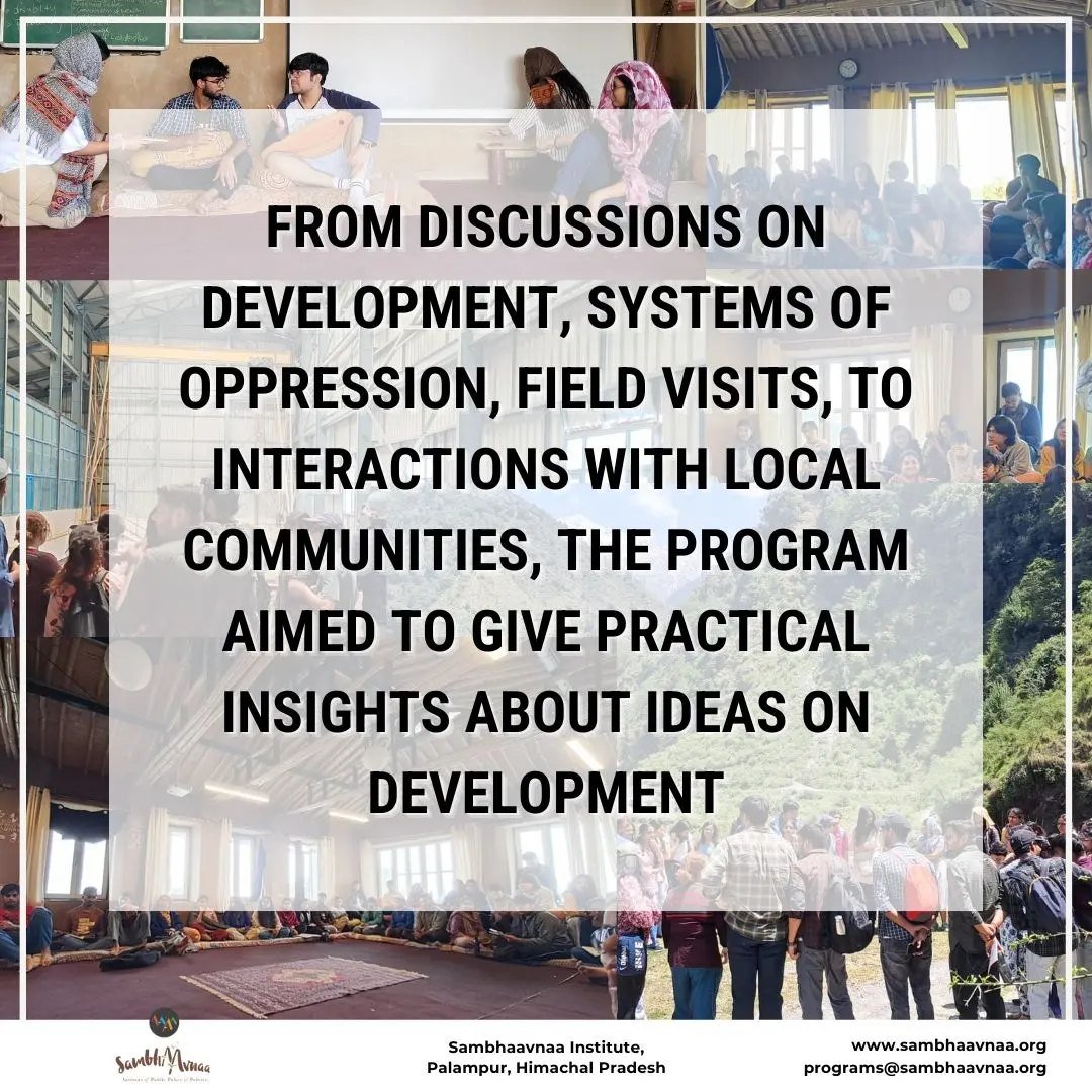 Sambhaavnaa_'s tweet image. We did a short Rethinking Development program for 40 masters students of Development Studies from Ambedkar University, Delhi, for their immersive learning program. Here are some glimpse of that!
#sambhaavnaainstitute #developmentstudies #ambedkaruniversitydelhi
