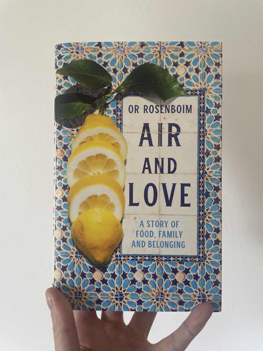 Happy publ to Or Rosenboim! ON AIR AND LOVE is out today (@picadorbooks). A memoir weaving in history, food (oh lorrrd, the food, it sounds SO good), family & an exploration of migration? Total Marigold catnip, I'm saving it for a sunny weekend. Thank you, @Kieran_Sangha!