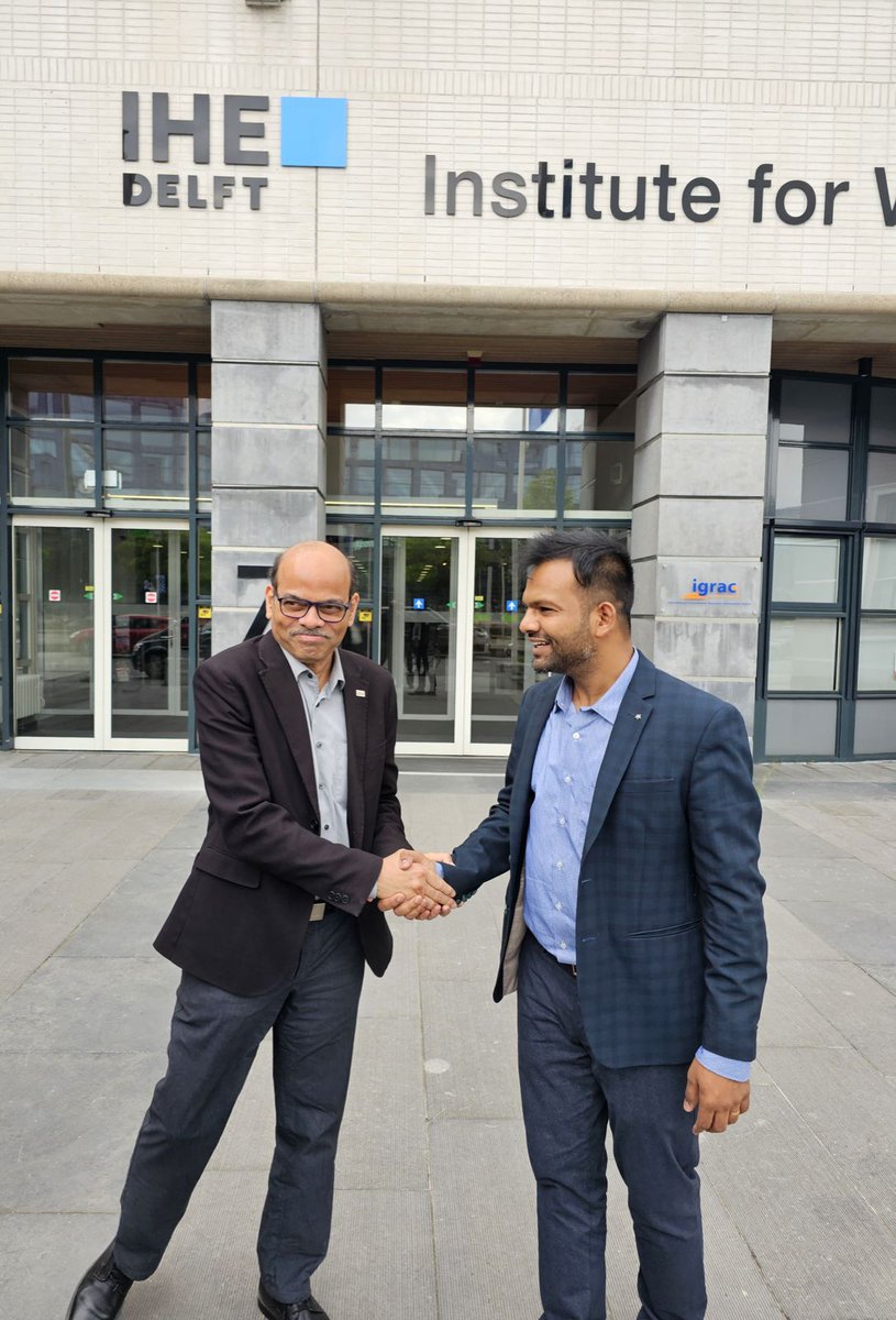 Engaging interaction between @IITRoorkee team & @iheDelft, sharing work on water & exploring future collaboration opportunities in water quantity & quality, ecohydrology, climate science, & machine learning leading to capacity building, exchanges, joint master's programs & others