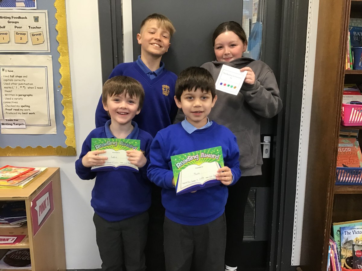 📚👏⭐️Reading  Awards  ⭐️👏📚
Our P6 Librarians were delighted to award certificates to some super P1 readers.  Well done for borrowing 5 books.  We can’t wait to see you next week at the library!  #cpsloveslearning @scottishbktrust #readingschools @literacyfor_ALL