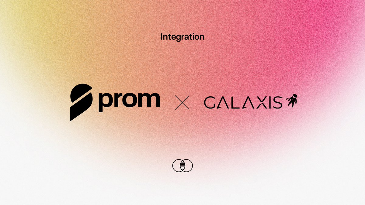 Prom Integrates Galaxis Into the Ecosystem Prom Ecosystem welcomes another valuable addition on board: @Galaxisxyz, a no-code Web3 toolkit for community building and creator economy. Galaxis offers a clean-cut infrastructure for creators to monetize creativity and connect