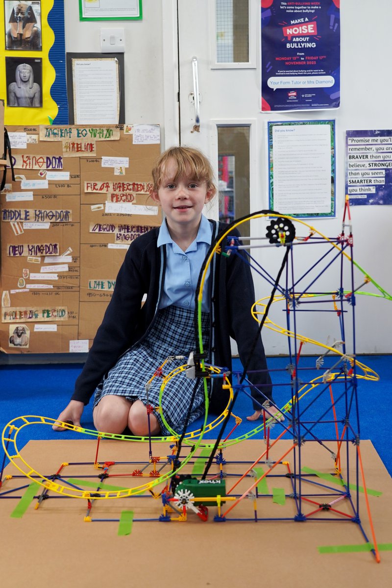 Cranford_Sch's tweet photo. Year 5 have taken their "Scream Machine" topic to thrilling new heights this term! They've learned about Philippe Petit, explored centripetal force to design their own rollercoasters, and even used their baking skills to create rollercoaster cakes for homework! 🎢#ScreamMachine https://t.co/vhayl036R7