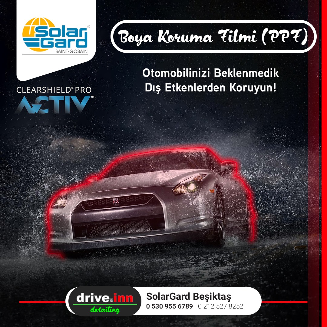 Otomobilinizin Orjinal Rengini Bozmadan Dış Etkenlerden Clearshield®️ Pro ACTIV™️ ile Koruyun!

200 mikron kalınlığındaki yeni nesil boya koruma filmi Clearshield®️ Pro ACTIV™️ ile araç üzerine uygulama yapılırken ısı işlemi kullanılmaz.
driveinn.com.tr/fiyat-alin.aspx

#solargard #ppf