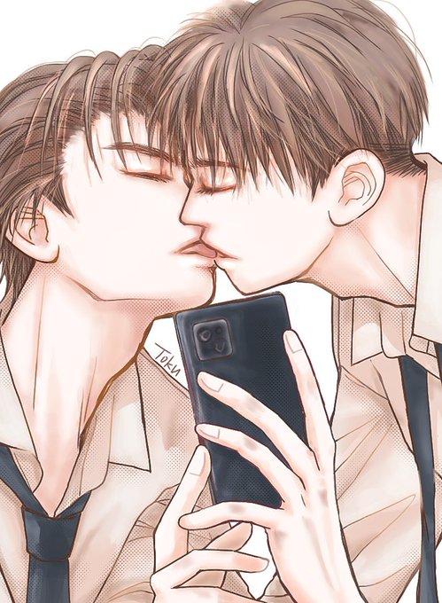 「kiss white background」 illustration images(Latest)