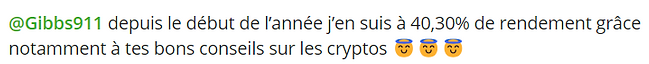 🚀🚀Voilà ce que j'aime lire de bon matin ! Encore un abonné fortement gagnant ! D'autres recommandations à ce niveau ! ;-) mercilebitcoin.com/recommandations
#etoro #bullrun #bitcoin #crypto #btc #eth #gibbs911