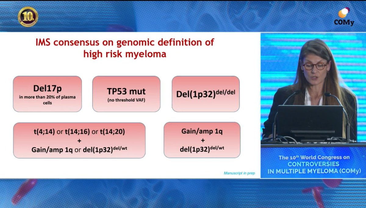 In conclusion👇the new FISH MM risk @MyelomaEurope @IMFmyeloma @MyelomaEurope @RahulBanerjeeMD