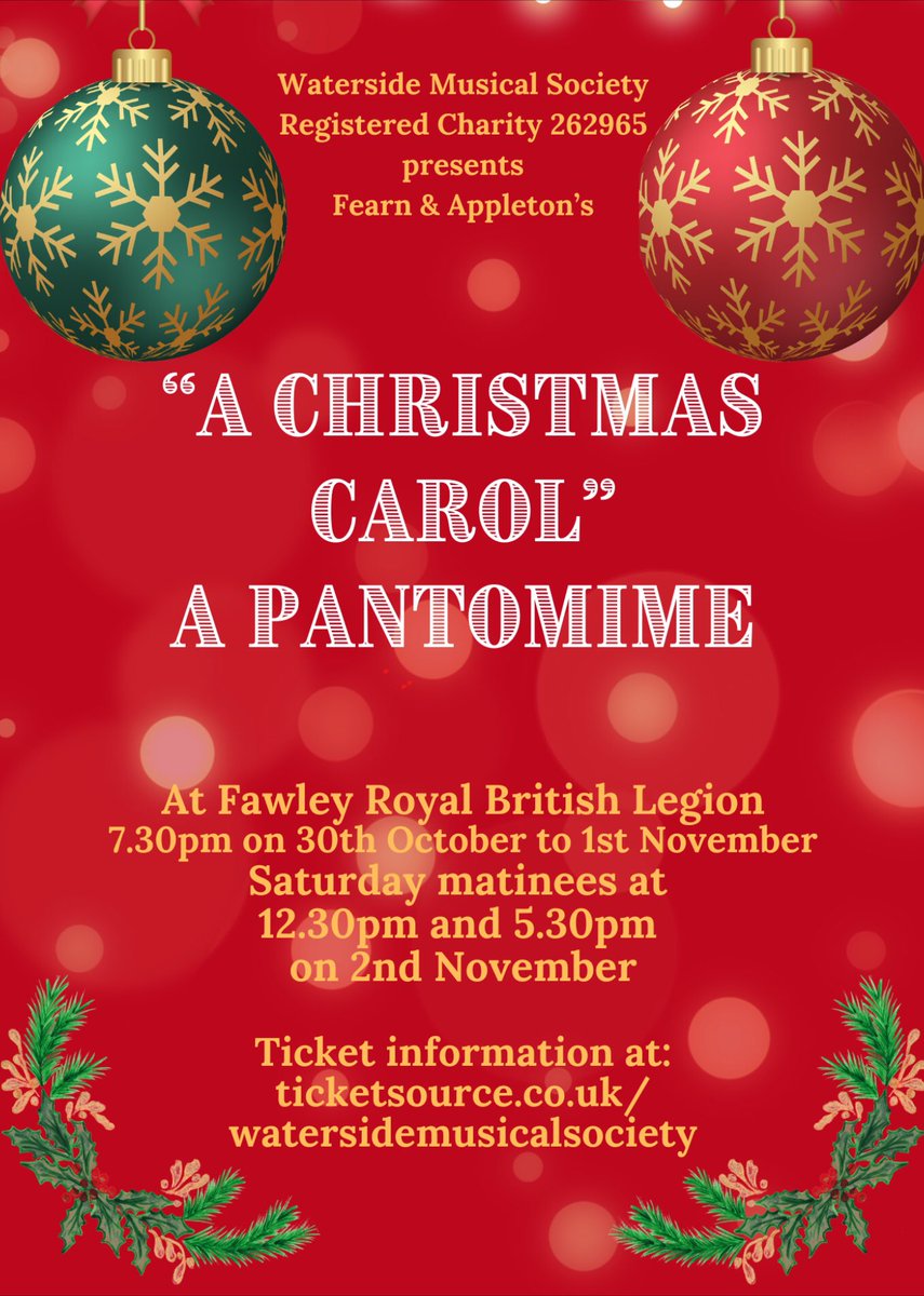 Here is our flyer for our forthcoming show.