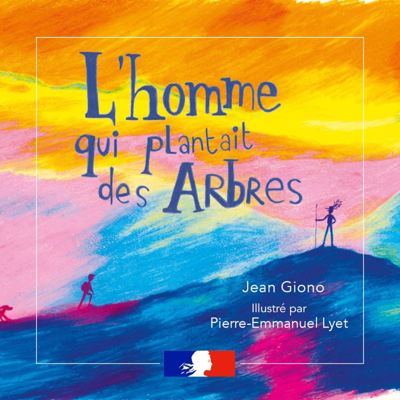 education_gouv's tweet photo. C'est officiel ! 

"L’homme qui plantait des arbres" de Jean Giono, illustré par Pierre-Emmanuel Lyet est le #livrepourlesvacances 2024. 📚 

✅ Un exemplaire est offert à tous les écoliers en fin de CM2 pour susciter l’intérêt et l’envie de lire durant les vacances d'été.