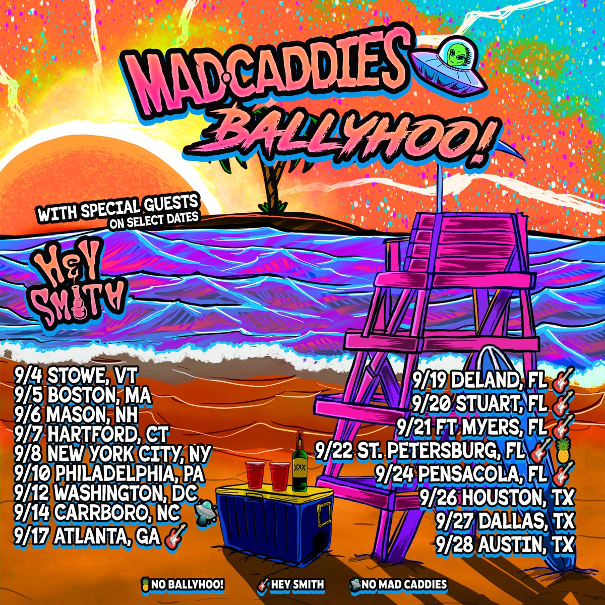 HEY_SMITH_Japan's tweet photo. 【BIG NEWS!!】

アメリカツアー追加公演の発表🇺🇸

Mad Caddies &amp; Ballyhoo! のツアーにゲスト出演します！

アメリカ公演はさらに追加される予定です！

チケット情報や詳細はライブページにて！
https://t.co/oezX5cKbFe https://t.co/FiJ5SO8uJf