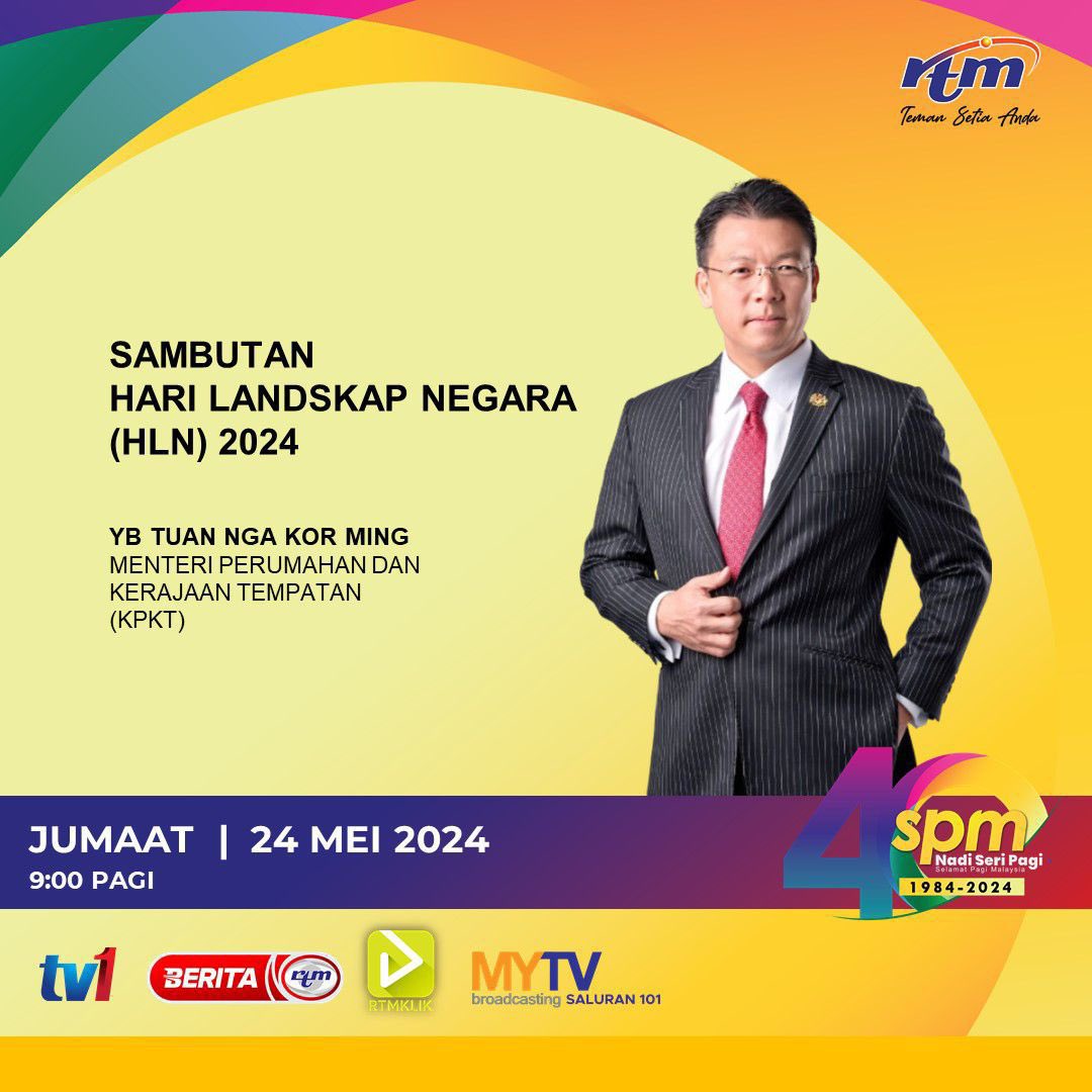 Selamat Pagi Malaysia. 

Siaran langsung di RTM TV1 sempena hari Jumaat yg penuh barakah. 

Malaysia Madani, landskap berseri. 🌸🌺♥️🇲🇾

@kpkt_gov