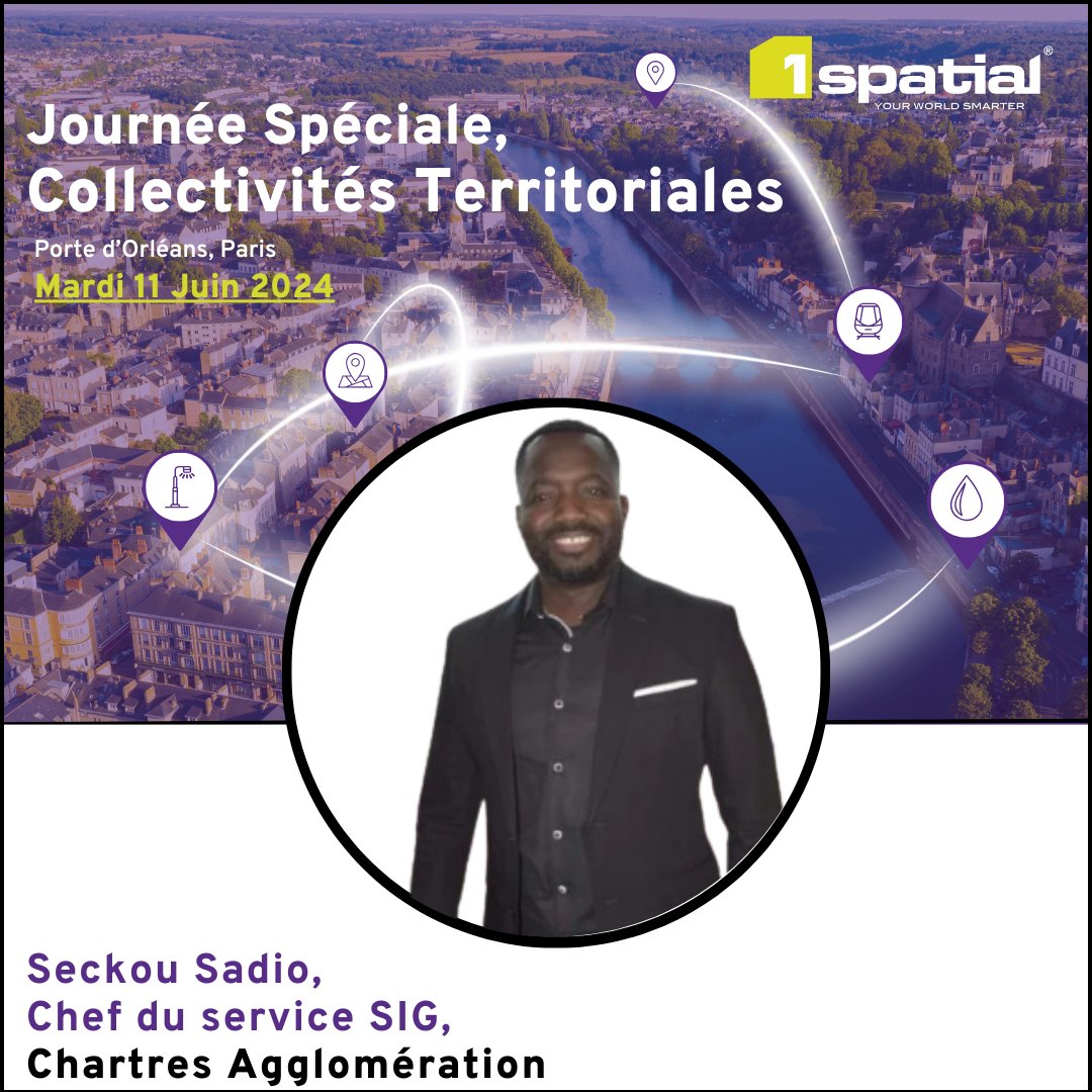 Journée Spéciale Collectivités Territoriales -Comment  Chartres Métropole déploit le cadastre et les PLU aux communes de la métropole.

Découvrez notre intervenant, Seckou Sadio, Chef du service SIG de Chartres Agglomération

S'inscrire :
1spatial.com/fr/news-evenem…