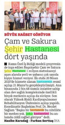 Çam ve Sakura Şehir Hastanesi Dört Yaşında . . . @RTErdogan @iletisim @tcbestepe drfahrettinkoca @saglikbakanligi @kemalmemisoglu53 #profdrnecdetsağlam @sbkhgm @SYGMSB @camsakurasehir #çamsakura #Başakşehir #şehirhastanesi #sağlığıngeleceği #camsakura4yaşında #21mayıs2020