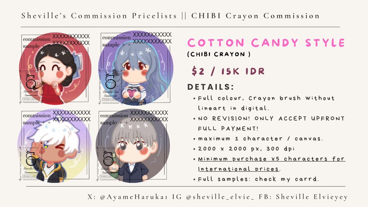 [Shares and likes are much appreciated ✨]

🌸  OPEN ART C♡mmissi♡n 🌸
for International & Local, with new and More various type!! Check my page/pics for more commission info (⁠ ⁠ꈍ⁠ᴗ⁠ꈍ⁠)

MORE SAMPLES + Results: bit.ly/Sheville-cms-s…

-continue on thread -