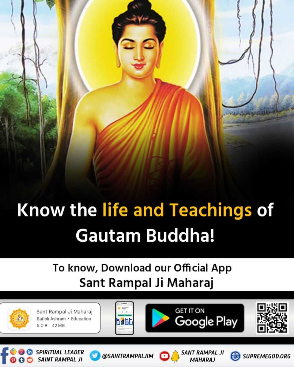 #real_facts_about_buddhism Know the life and Teaching of Gautam Buddha! To know, Download our official App Sant Rampal Ji Maharaj