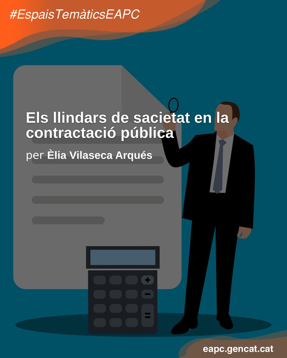 🆕 Els llindars de sacietat en la contractació pública ✍️ Èlia Vilaseca Arqués 💻 #EspaisTemàticsEAPC 'Aprofundim en matèria de contractació del sector públic' 👉 gen.cat/3UTImzh @contractaciocat