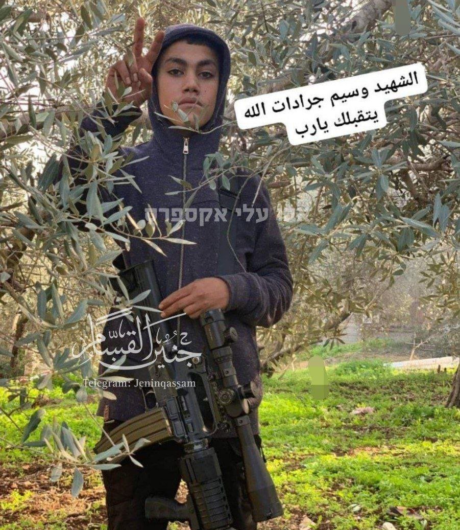 Turkish and Palestinian media are reporting the death of a 15 year old boy in Jenin, West Bank. What they fail to mention is the 15 year old was a terrorist and an active member of the PIJ terror group. He was previously photographed smiling as he held an IED explosive