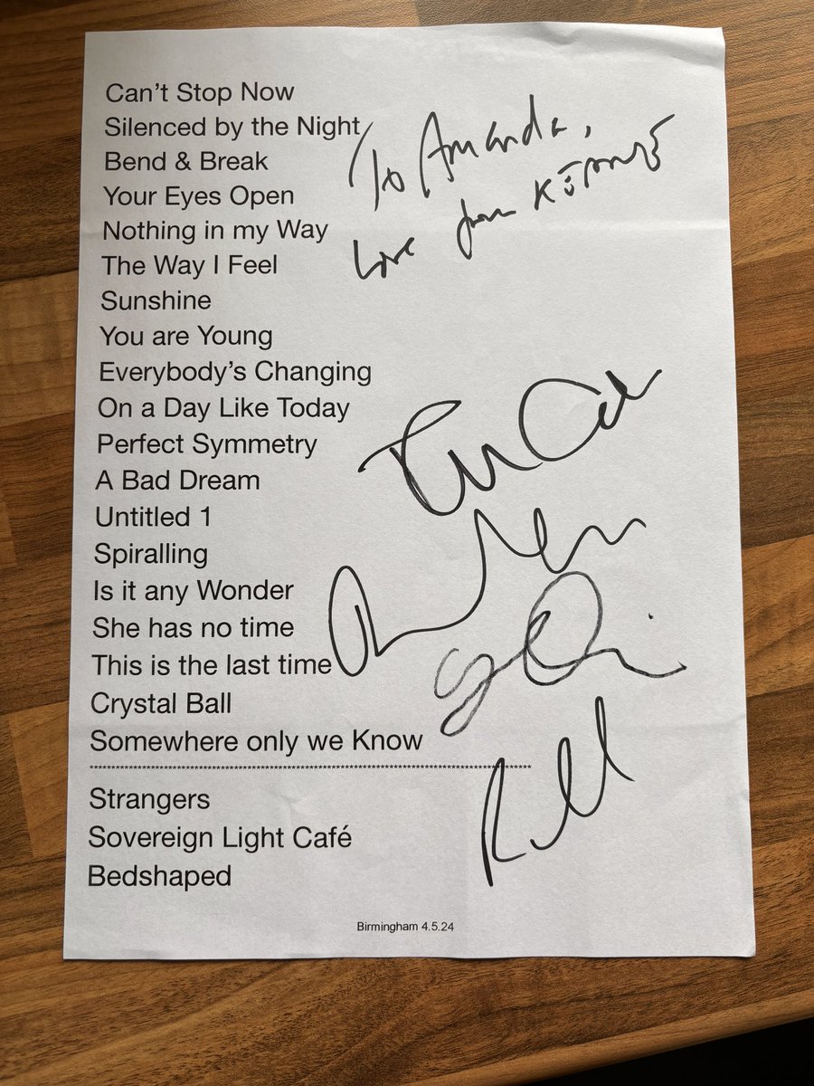 @keaneofficial @Richard_H #tomchaplin #timriceoxley I am so grateful for this after being let down by @UtilitaArenaBHM thank you so so much it means the world