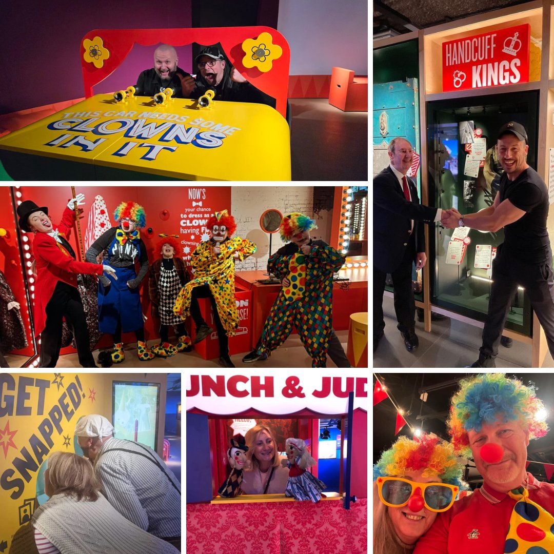👋 📷 Showtown stars give us a wave! 🤡 We love seeing you clowning around and having a great time in the museum so keep on sharing your selfies, snaps and best bits right here with us! #Showtown #Blackpool #FamilyFun #LoveBlackpool