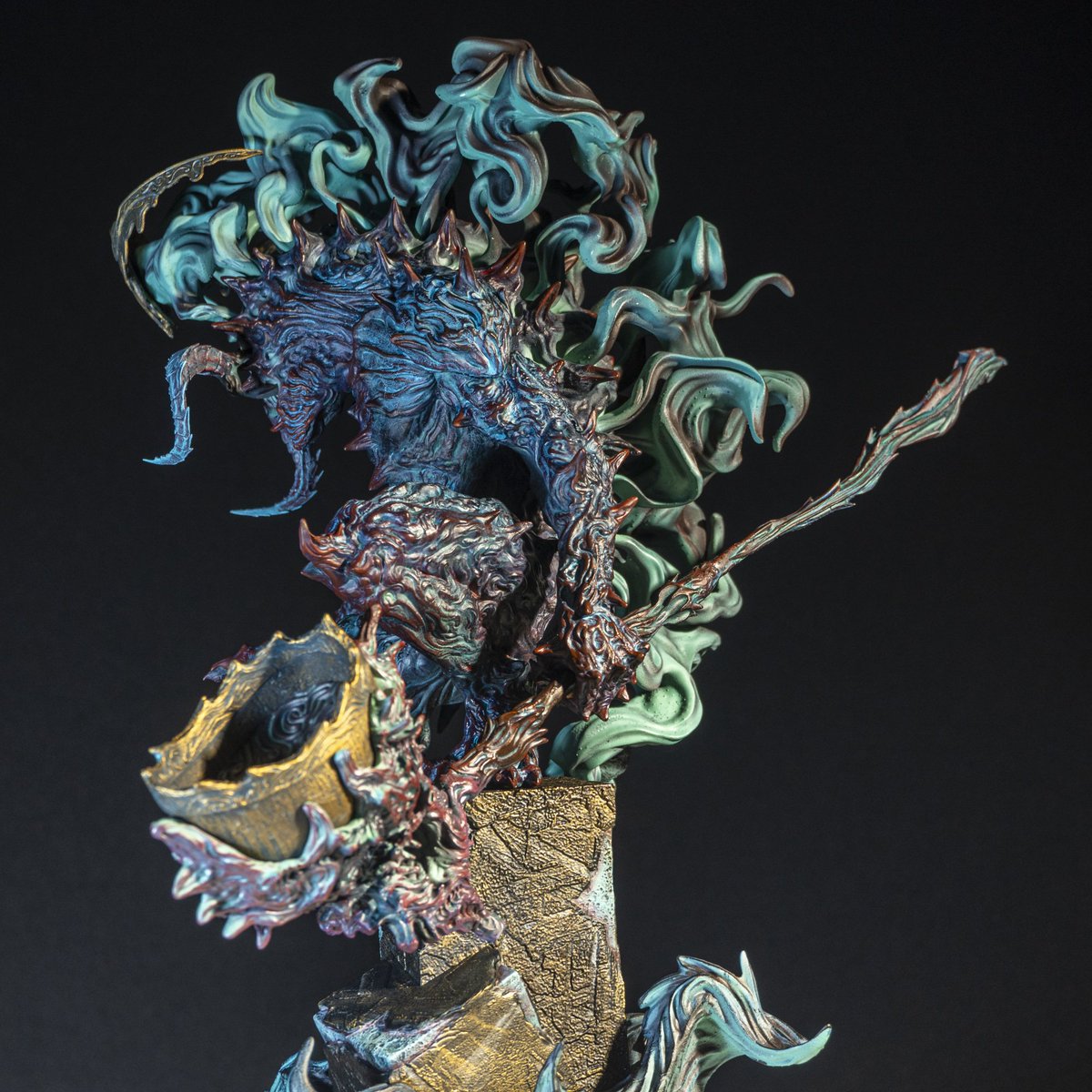 Bombsmic's tweet photo. Meteorism project : Gejus (3D printing and painting)
#3dsculpting #zbrush #3dprintingfigure #Figure https://t.co/J7Ix0QFMSY