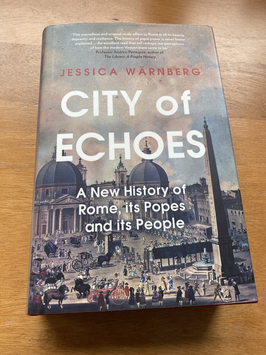 …and City of Echoes has arrived, Jessica! Hugely forward to reading! 📖 #Rome #papacy #history ⁦@jessicawarnberg⁩
