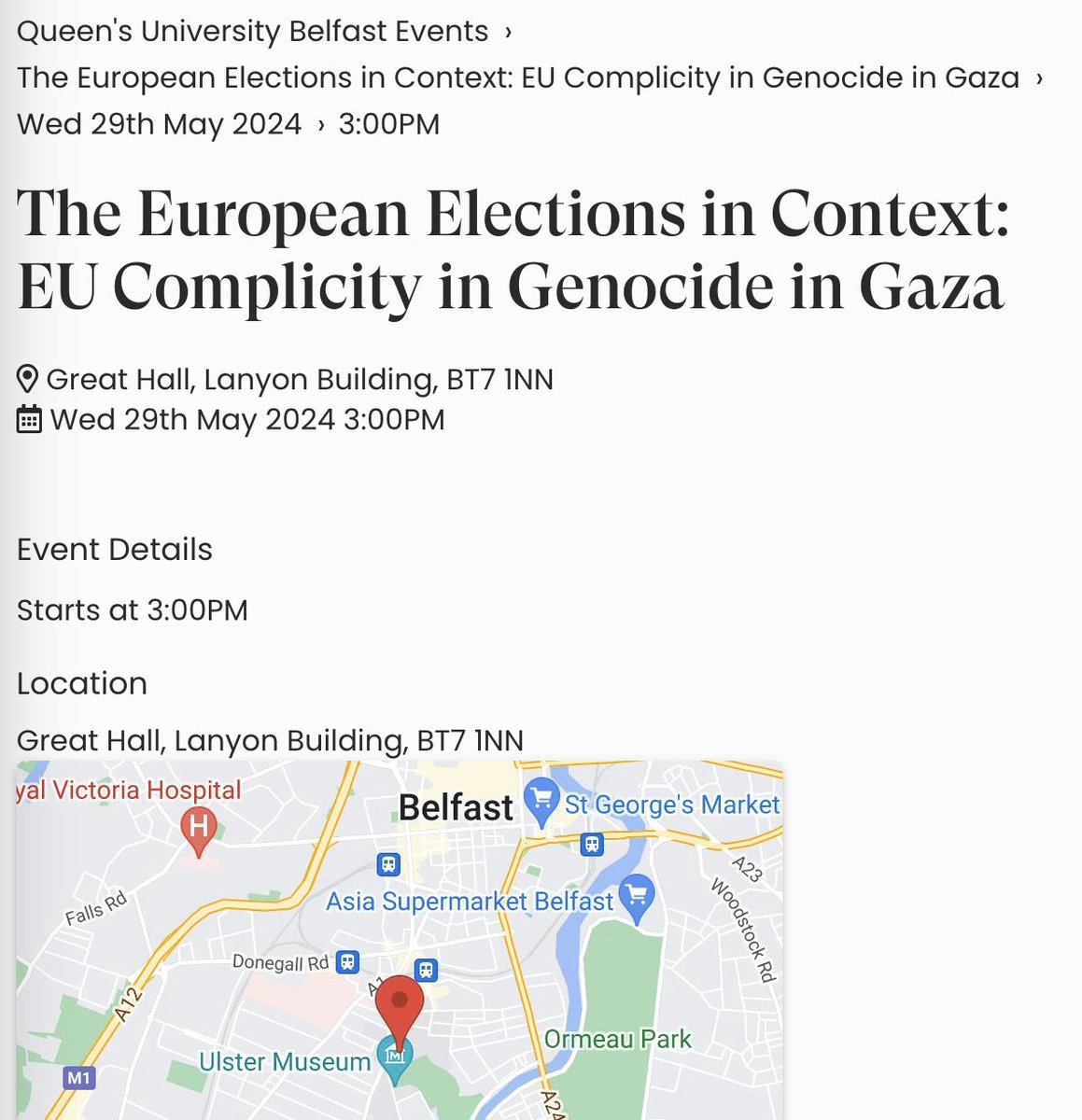 🚨 Upcoming series of events: The European Elections in Context 🇵🇸 EU Complicity in Genocide in Gaza — Niamh Ní Bhriain @DondeNiamh @TNInstitute 🇮🇹 The European Right & the Meloni Model​ — David Broder @broderly @jacobin 📍Maynooth—Dublin—Belfast—Cork academicsforpalestine.org/2024/05/22/gaz…