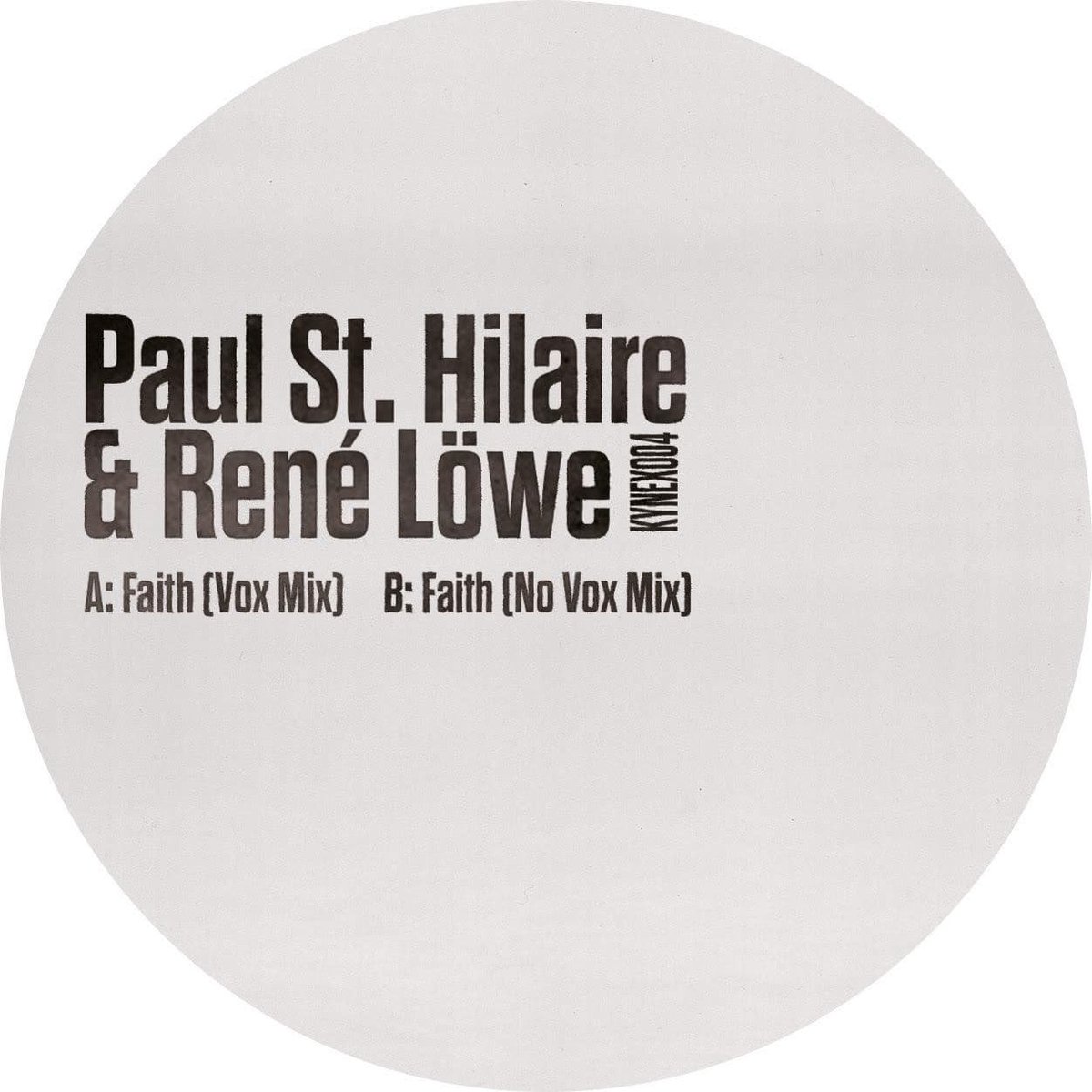 BACK IN STOCK: 'Faith' by Paul St. Hilaire & René Löwe Dub techno bliss - an essential 12'' for anyone into the subgenre. Mastered by Moritz von Oswald, released on Kynant EX. @kynantrecords normanrecords.com/records/202737…