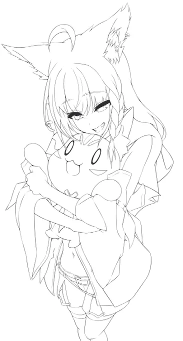 たまには線画でも 