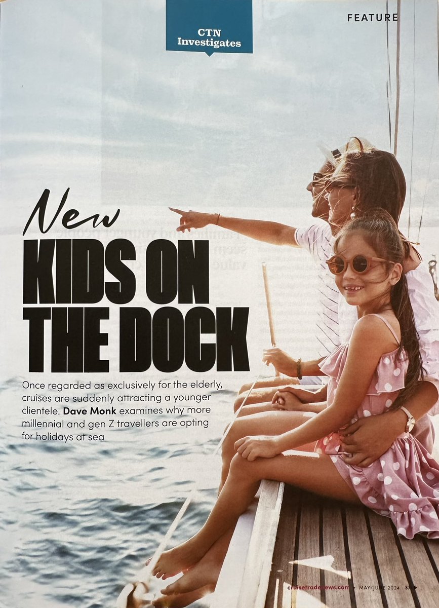 Read my report into how cruising is attracting a younger market in the latest issue of @cruisetradenews