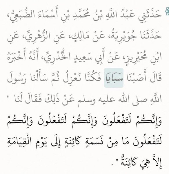 The Hadiths only mention 'Sabaya' in the context of taking female sex slaves. You will not gaslight us otherwise.