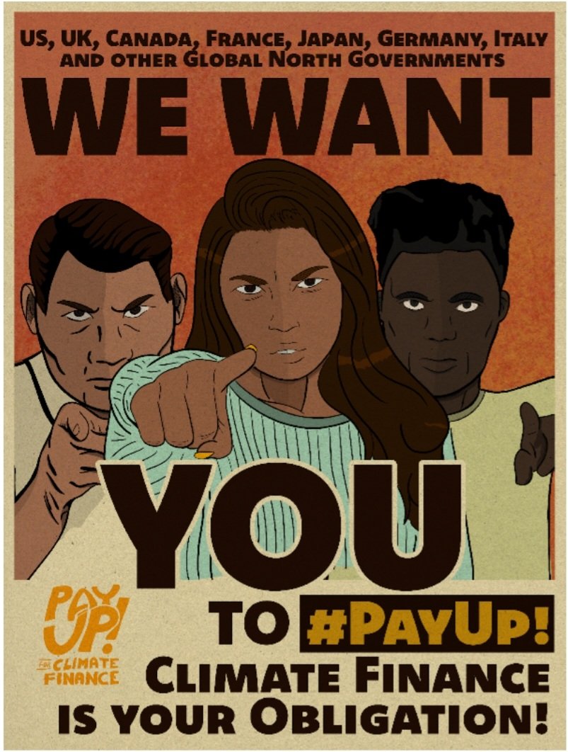 Pay up climate your climate finance. <a href="/G7/">G7</a> <a href="/PayUpUK/">Pay Up!</a> <a href="/UNFCCC/">UN Climate Change</a>
