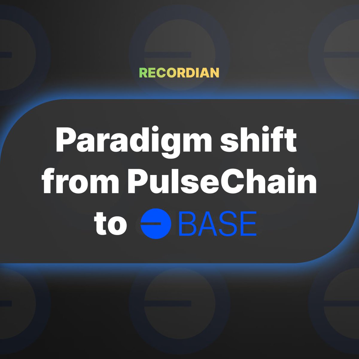 The shift will be EPIC. Let's achieve greatness, as we start our revolutionary journey @base 🙌 RECORDIAN helping #Base bring the next Billion people OnChain. recordianmusic.com #Builders #LiveOnAppleTestFlight #Based #Music #artists