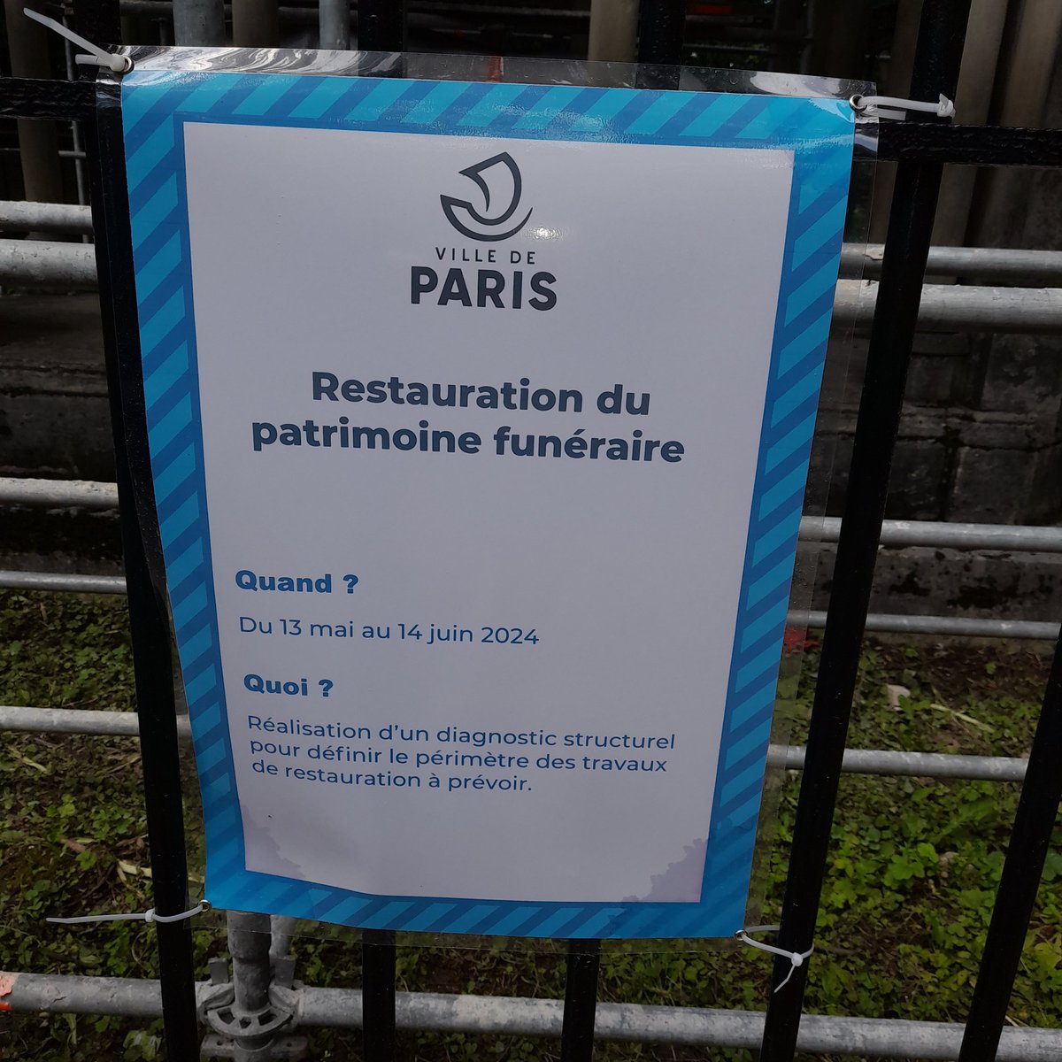 unevieauPL's tweet image. Diagnostic en cours, en préparation de prochains travaux de restauration de la tombe d'Héloïse et Abelard
