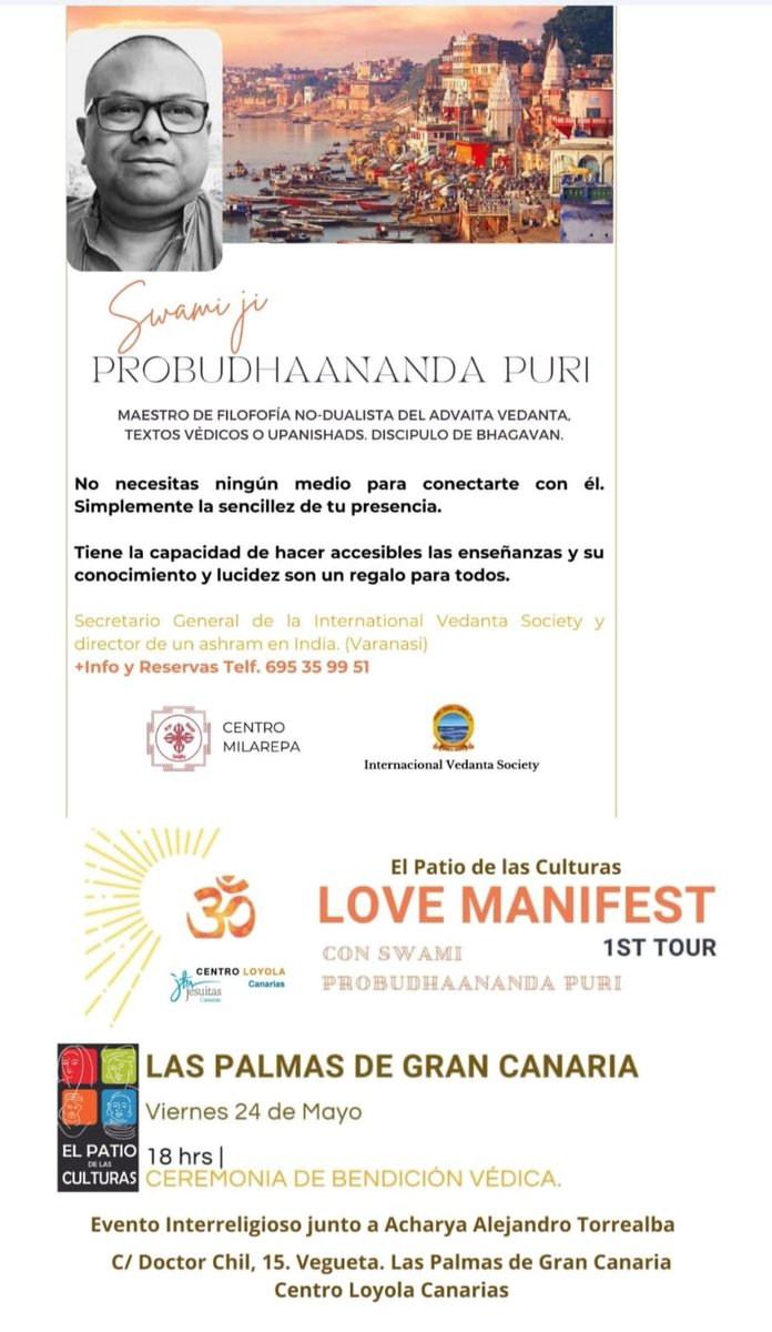 ✨En nuestro trabajo por crear una sociedad más diversa 🌍 y fomentar la #interculturalidad recomendamos este enriquecedor evento interreligioso, que se realizará en el #CentroLoyolaCanarias, de la mano del <a href="/patiodelascultu/">El Patio de las Culturas</a>  dentro de las jornadas "Love Manifest".