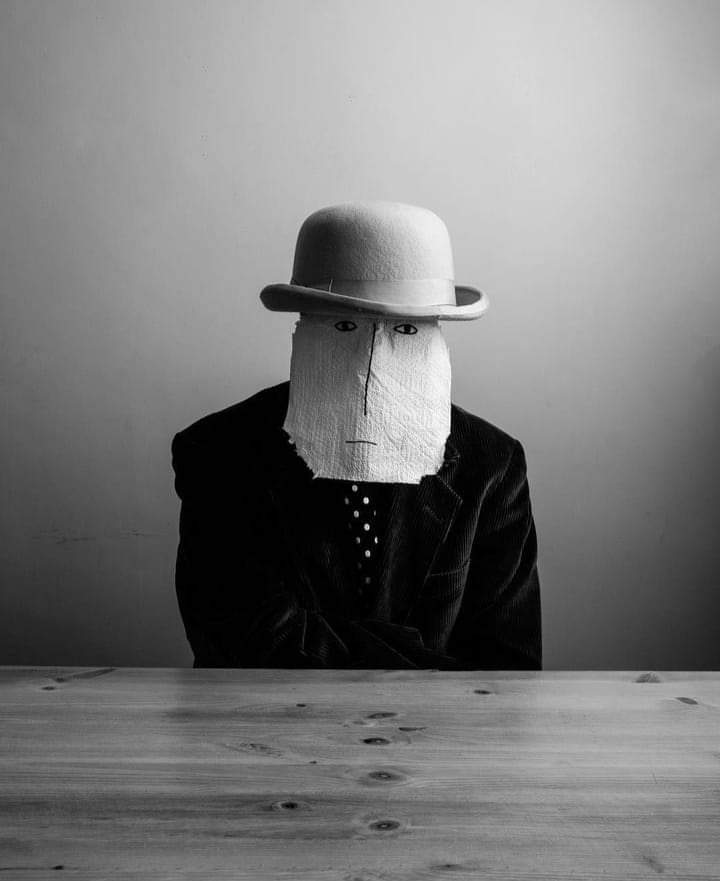 © Oliver Mayhall ⚫ 'Paper Face' (2019) #photography #photoart