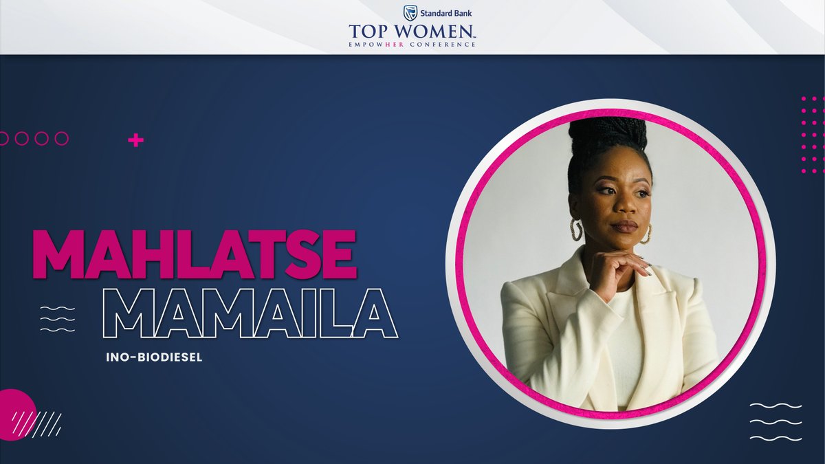 Our final #SBTWEmpowerHER Pitching Den finalist, Mahlatse Mamaila has taken the stage 👏👏 Mahlatse presents Ino-Biodiesel♻️✨ #SBTopWomen #StandardBank #TopcoMedia