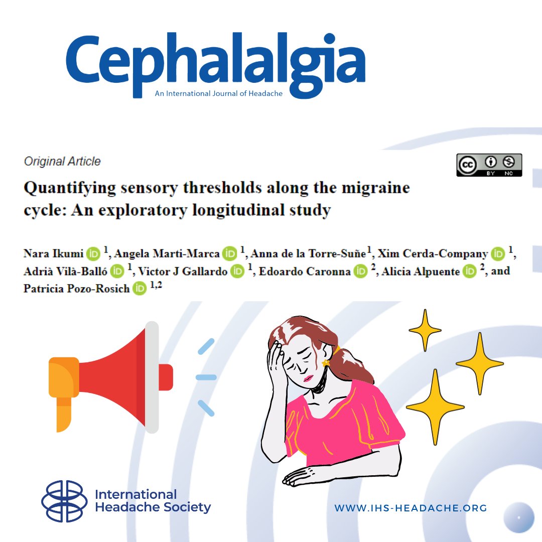 Greater headache intensity in migraine patients is linked to increased sensitivity to light, touch, and smell. This varies with anxiety levels in response to stimuli like sound and tolerance to light over time doi.pulse.ly/tpbdmmwfme @ppozorosich @VictorJGallardo @AdaptiveBrain