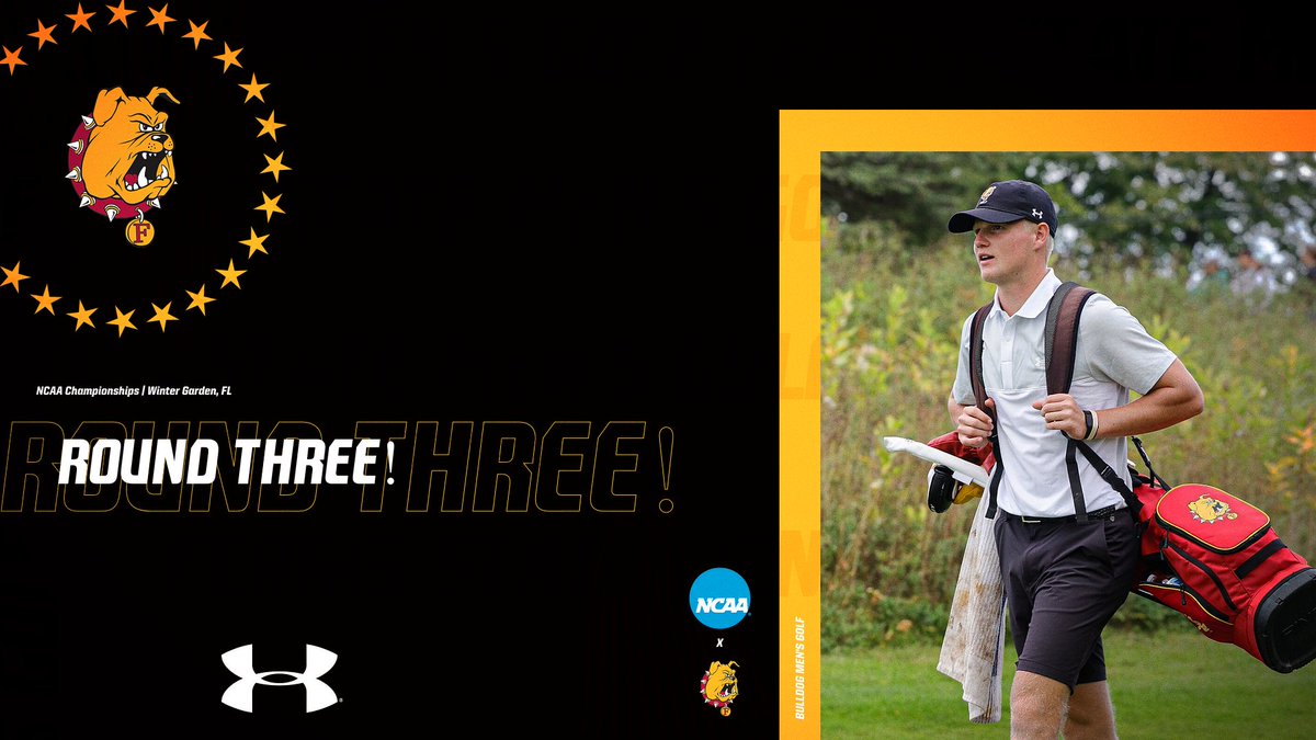 ROUND THREE! Dawgs on the tee at 10:15 am for the final round of stroke play at the NCAA Championships! FSU only four shots out of eighth place and a trip to the national quarterfinals. Good luck! Live scoring here: results.golfstat.com/public/leaderb… @FerrisStateGolf