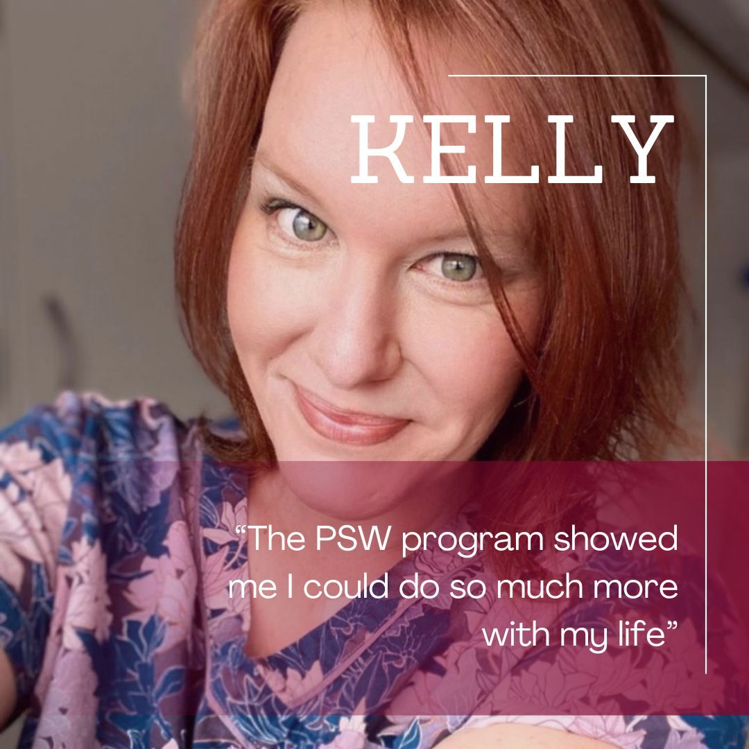 Kelly is a PSW graduate and shared how the program changed her life. Read the whole story here buff.ly/4b9B1SW. Want to learn more on becoming a PSW? Register for our next info session in our bio! @CESBAOntario