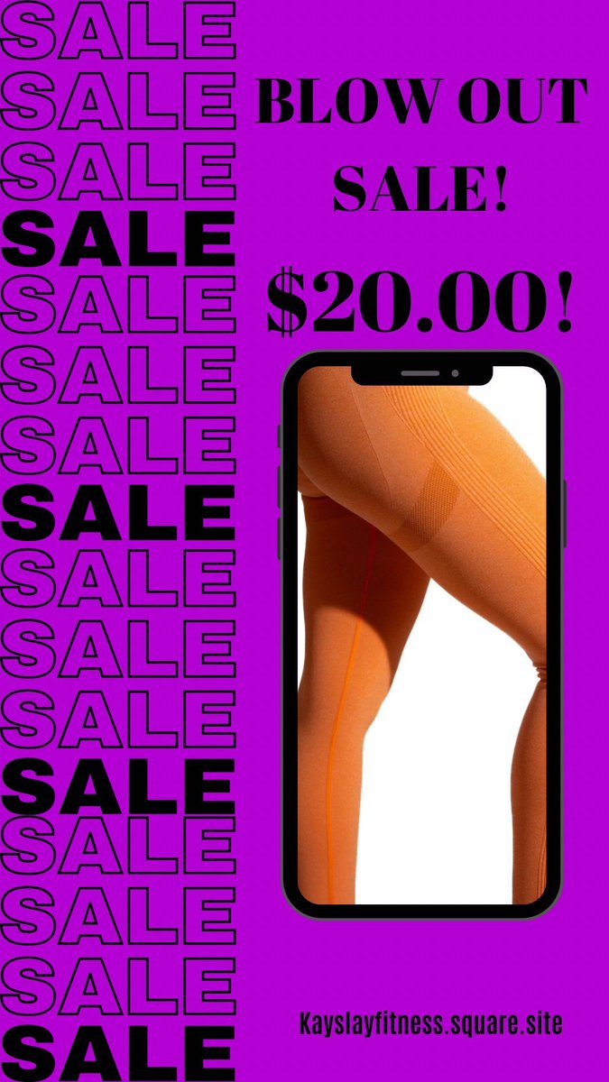 Kayslayfitness.square.site Don’t miss out on this sale! Will be this price till we are sold out!