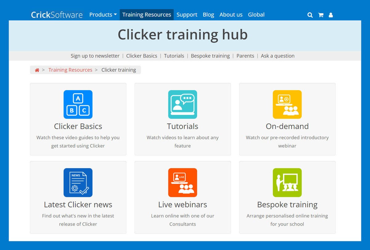 #Clicker subscribers! Remember that there is huge range of fantastic free resources in the training hub on our website to help you get the most out of your subscription! Need something more specific? Contact us to book a free customer care meeting! cricksoft.com/uk/training/cl…