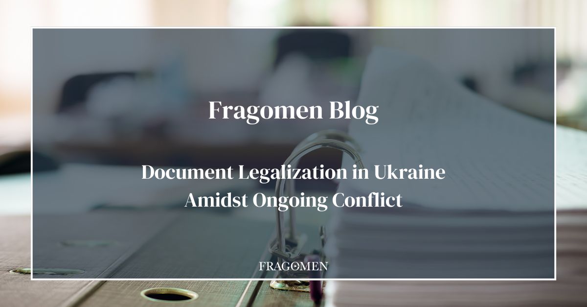 In this blog post, Mgr. Maja Sugui and Sr. Immigration Consultant Jan Barteczek discuss how Fragomen collaborates with Ukrainian authorities & local partners to facilitate the legalization of documents on behalf of clients. Read here: bit.ly/3QVpmzq. #ImmigrationServices