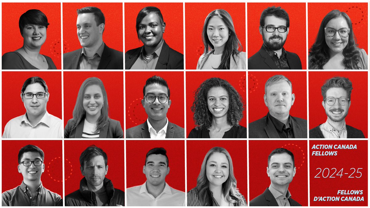actioncanada's tweet image. Introducing Aaron, Alex,   Blake, Cole, Cody, Davis, Elvis, Gideon, Heather, Isabelle, Jeffrey, Linda,   Maxence, Melissa, Tyler, Lisa (Yeon   Ju), Ziana - Action Canada's 2024-25 Fellows!
#PublicPolicy #ActionCanada