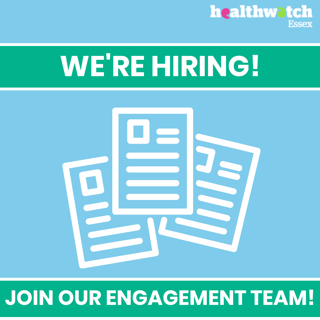 🚨 LAST CHANCE! 🚨 Would you like to join our award-winning team as an Engagement Officer? This incredible work opportunity closes TOMORROW, and if you would like to find out more and apply, please click here: healthwatchessex.org.uk/get-involved/