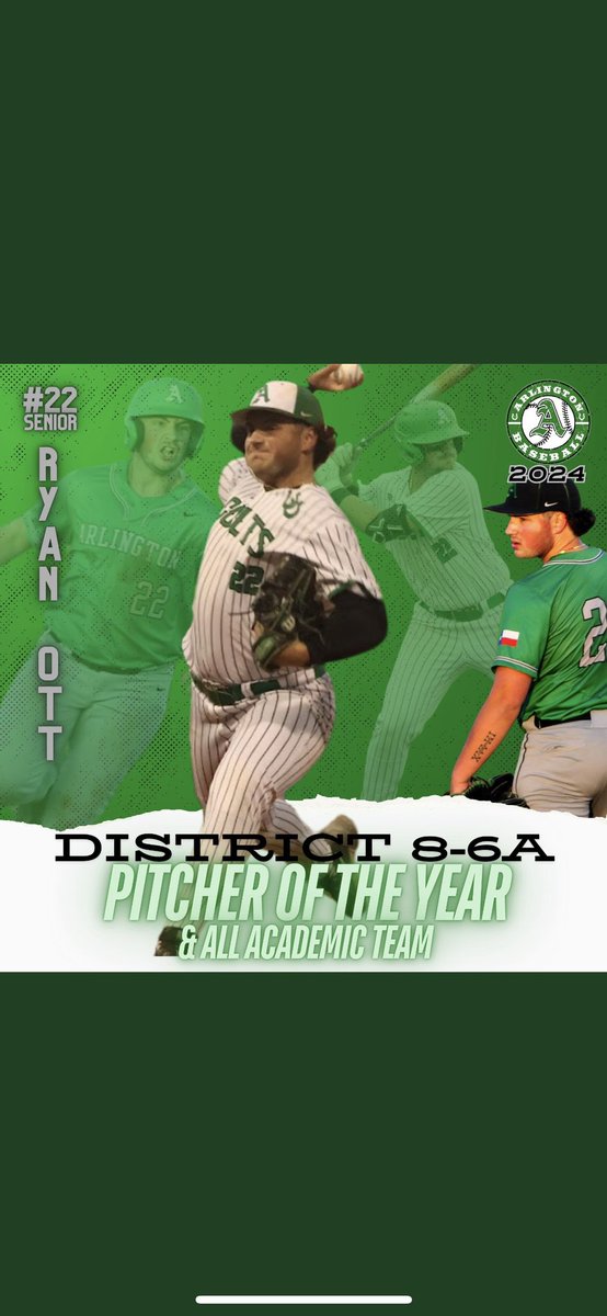 I’m very grateful for being named the district 8-6A pitcher of the year. Thankful for a great 4 years here. <a href="/AHSColtBaseball/">AHSColtBaseball</a> <a href="/ATUBaseball/">Arkansas Tech Baseball</a> @Pminer12 <a href="/LandryMayo/">Landry Mayo</a> <a href="/DallasPatriots/">Dallas Patriots</a>