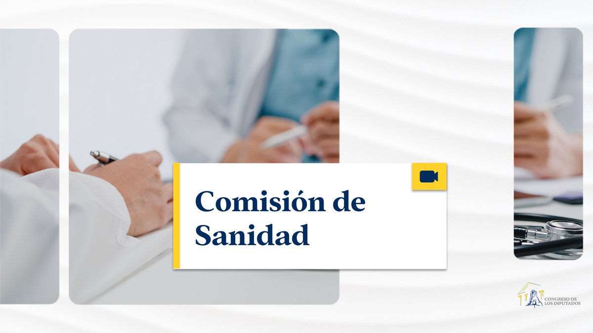 🔴 #EnDirecto Comisión de Sanidad. 📄 Orden del día: ow.ly/GYef50RIsjX ▶️ YouTube: ow.ly/z9kj50RIsjY 📽 Congreso TV: ow.ly/iqZ750RIsjW