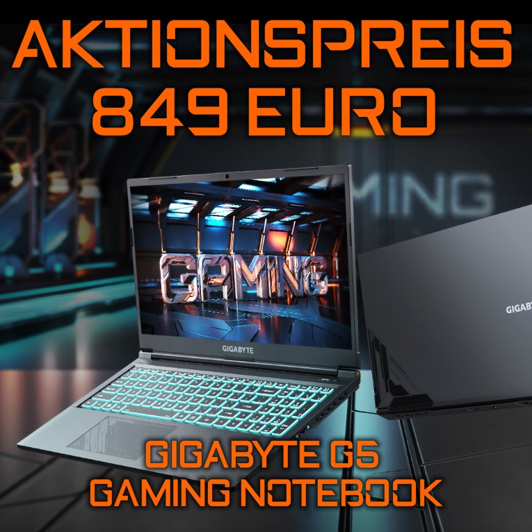 Für 849 Euro bietet @comp_universe aktuell das #Gigabyte G5 #Gaming #Notebook mit @Intel_DE Core #i7 13620H und @NVIDIAGeForceDE #RTX3050 an. Du sparst 11% zum UVP, nur solange der Vorrat reicht. Zum Angebot: bit.ly/3wC9lYp