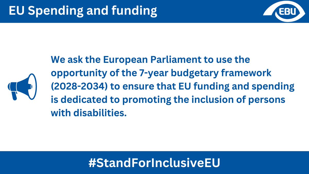 📢 Here is our related demand. #StandForInclusiveEU