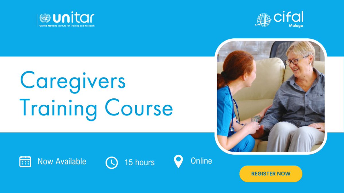 🧑‍⚕️Care professionals are vital for the well-being of individuals needing assistance. For this reason, @CifalMalaga, the @GiaFundacion, and @grupovertice_ offer the 'Caregivers Training Course.' To register: shorturl.at/gBCKY #CareProfessionals #Quality #Course
